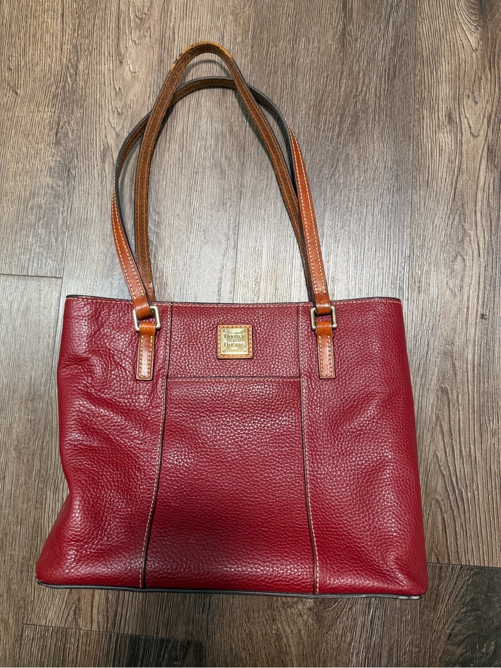 Vintage Red Leather Dooney & Bourke Lexington Bag